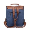 Canvas Leather Padded 15.6 Laptop Backpack Canvas Leather Padded 15.6 Laptop Backpack