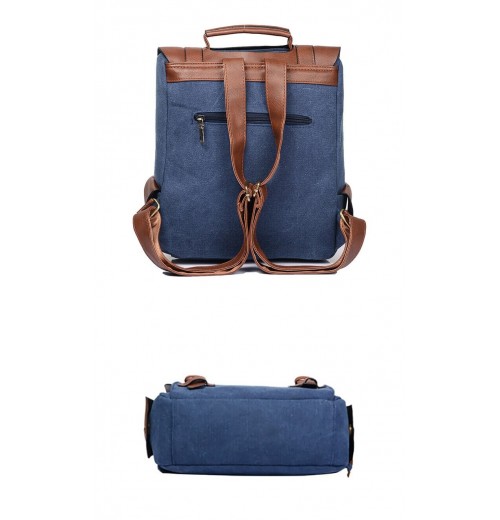 Canvas Leather Padded 15.6 Laptop Backpack Canvas Leather Padded 15.6 Laptop Backpack